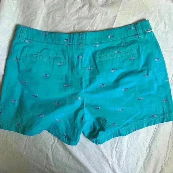 Magellan Women's Size 14 Blue Fish Shorts Spring Summer Cruise Vacation - Picture 5 of 8